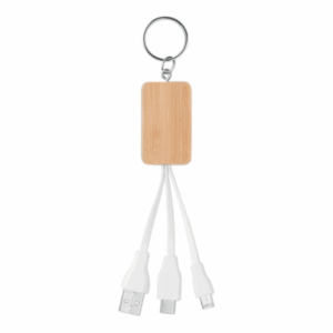 CLAUER Bamboo Charging Keyring