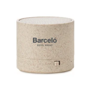 ROUND BASS+ – Wheat Straw & ABS Wireless Speaker