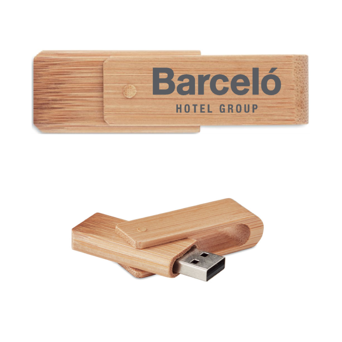 Bamboo USB 2.0 Flash Drive – 16 GB (Rotating Design)