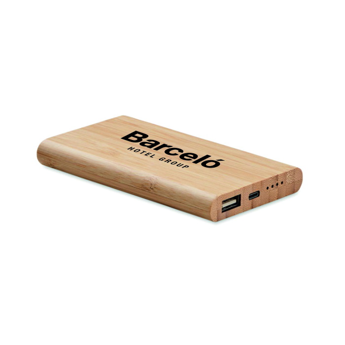 ARENAPOWER C – 4000 mAh Bamboo Powerbank