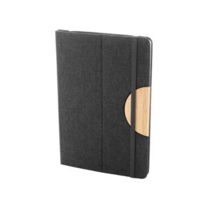 BOTHOM – A5 RPET Notebook with Bamboo Phone Stand